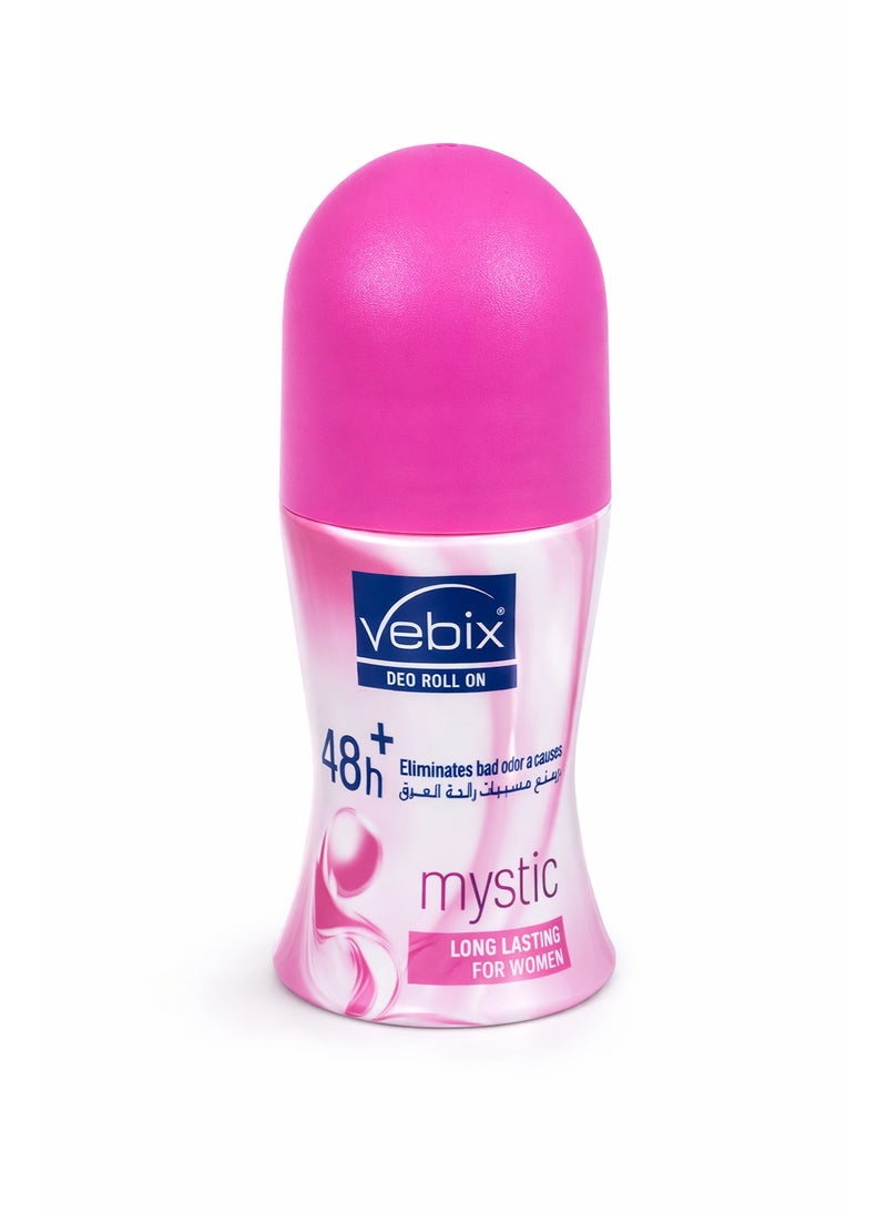 Vebix Mystic Deo Roll-On for Women – 48H Long-Lasting Odor Protection
